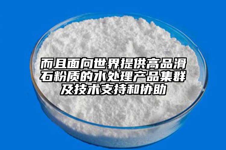 而且面向世界提供高品滑石粉質(zhì)的水處理產(chǎn)品集群及技術(shù)支持和協(xié)助