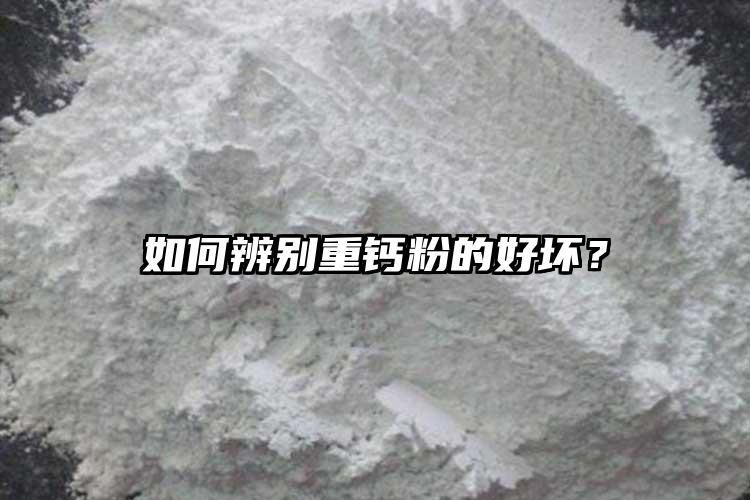 如何辨別重鈣粉的好壞？